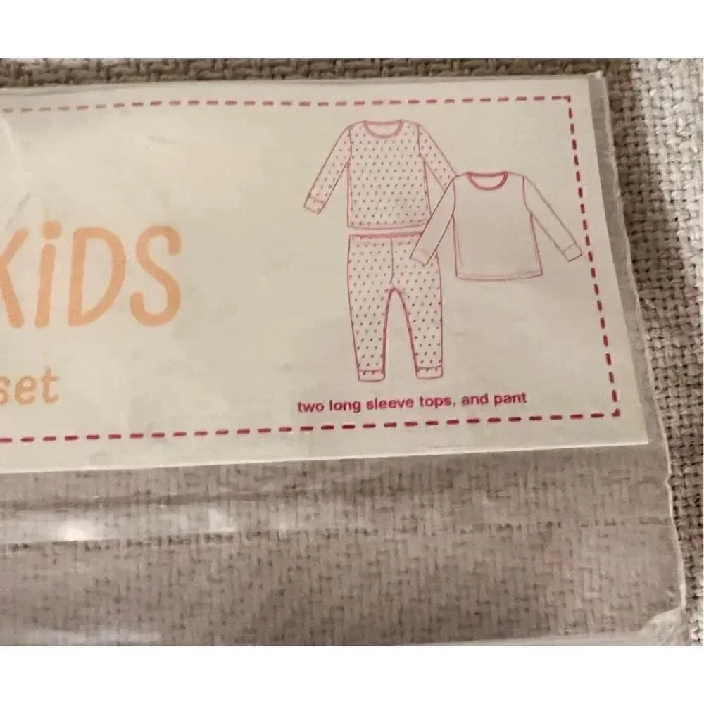 NWT WonderKids 3 Piece Tight Fit PJ Set Warm & Cozy Reindeer/Red Fair Isle 3T